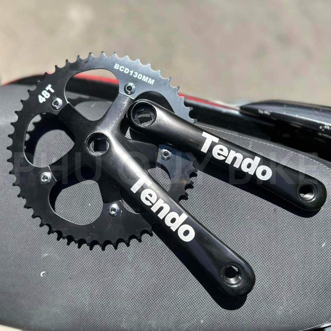 Đùi dĩa xe đạp 1 tầng fixedgear tendo 48t 130bcd 170mm
