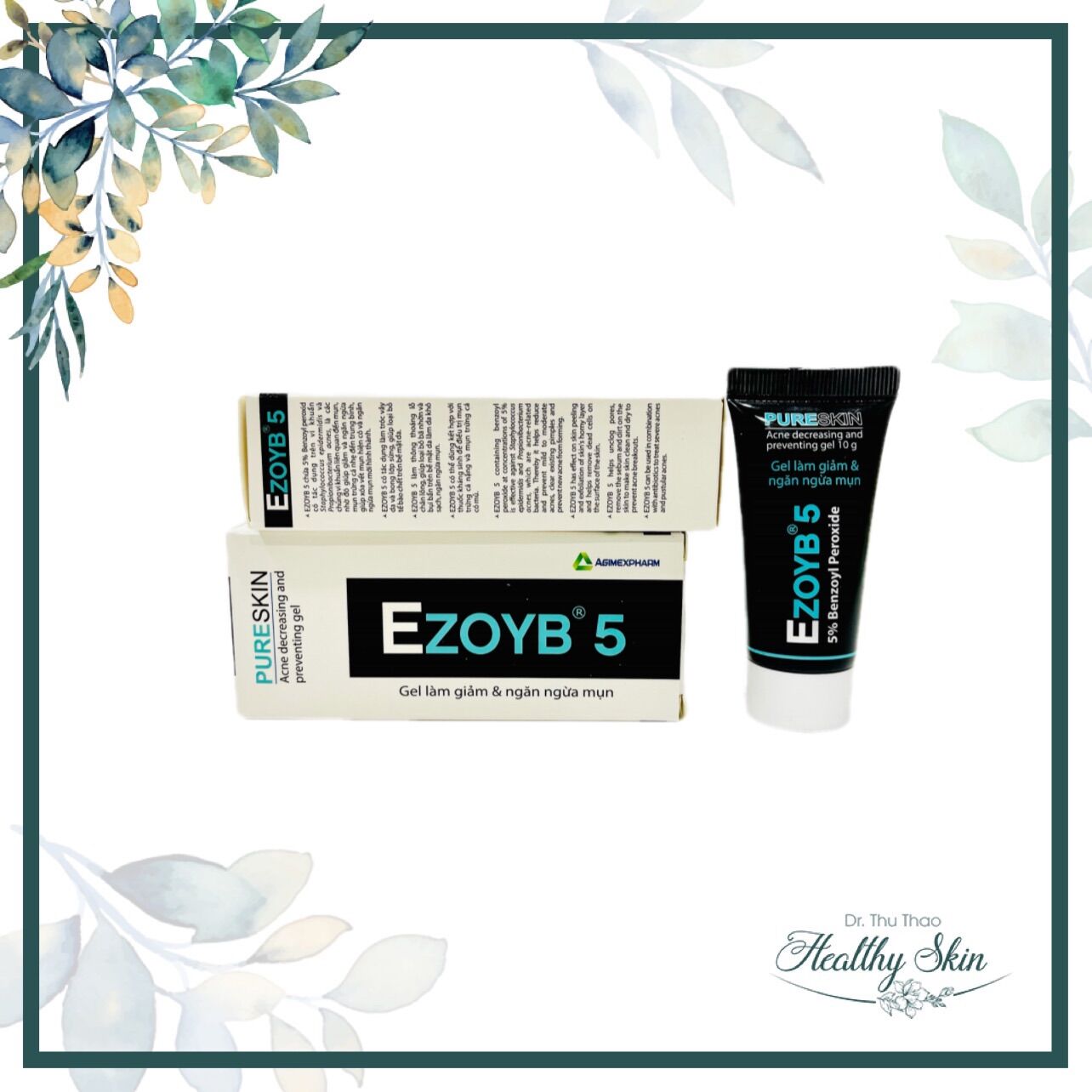 [10g] GEL GIẢM MỤN EZOYB 5 (BENZOYL PEROXIDE - BPO 5%)