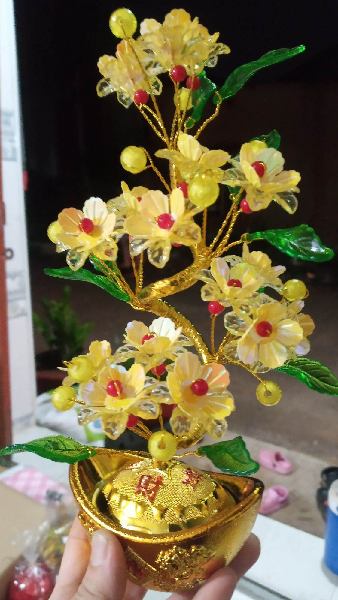 hoa pha lê tài lộc
