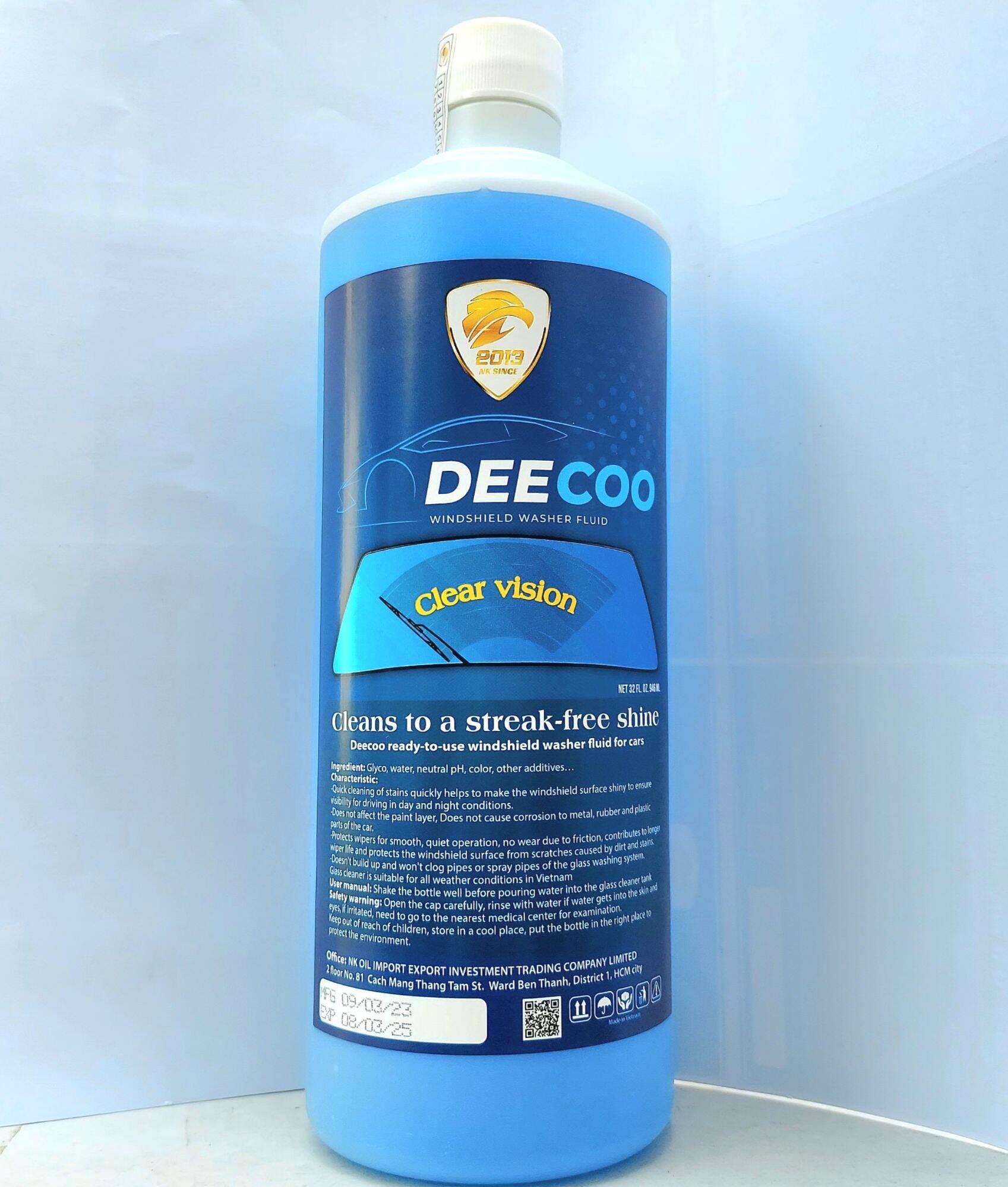 Nước rửa kính siêu sạch DEECOO WINDSHIELD WASHER FLUILD 946ml