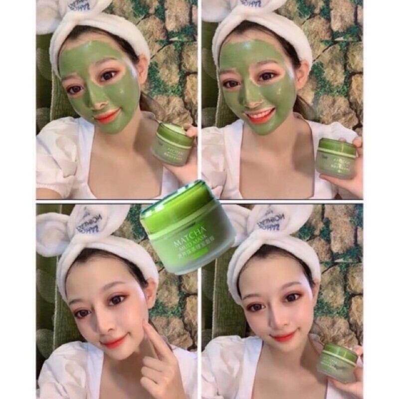 Mặt nạ bùn đất sét Matcha Laikou Mud Mart