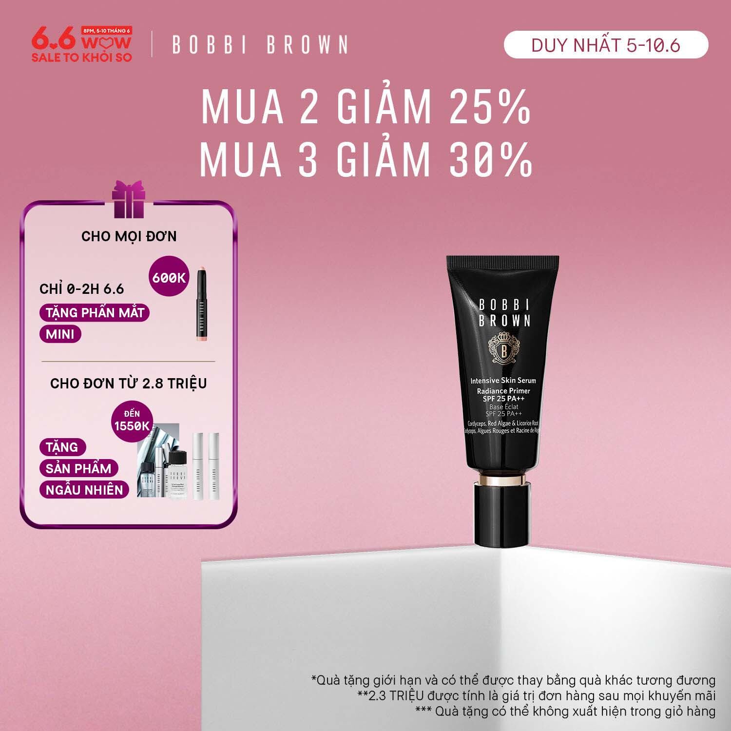 [ĐỘC QUYỀN 5-10.6] Kem lót Bobbi Brown Intensive Skin Serum Radiance Primer 40ml