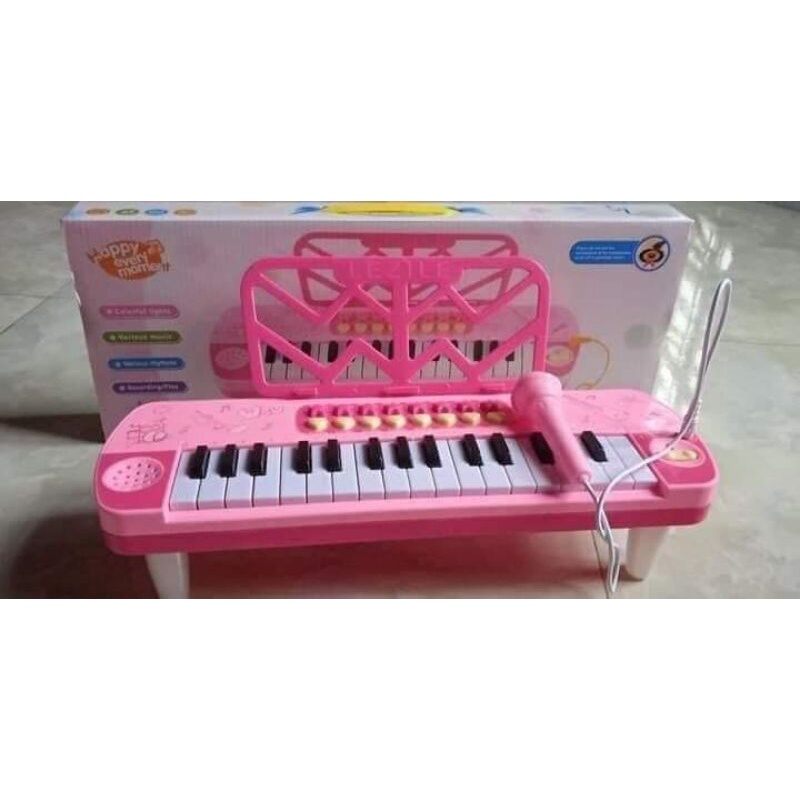 Đàn piano có micro có nhạc dành cho bé