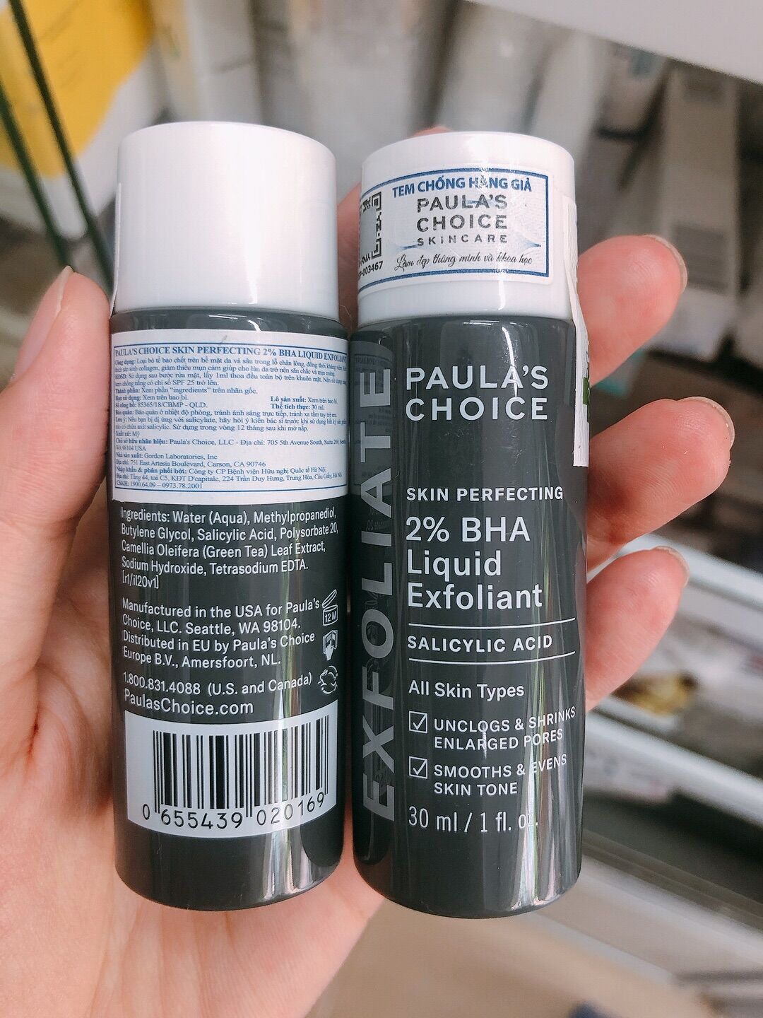 Bha paulachoice 2% 30ml tem mác đầy đủ