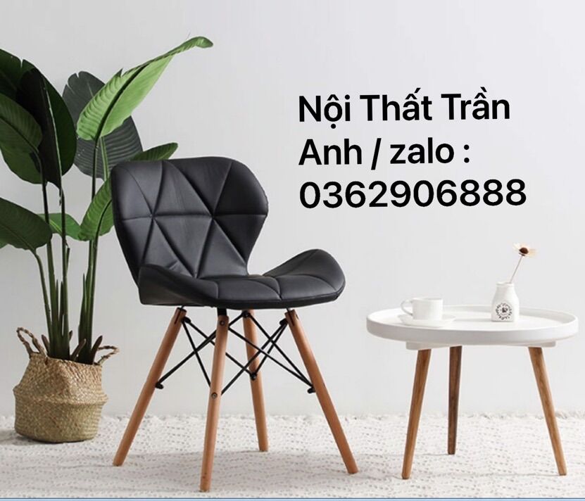 Ghế đệm Eames tam giác nhập khẩu - ghế làm việc tựa cánh bướm