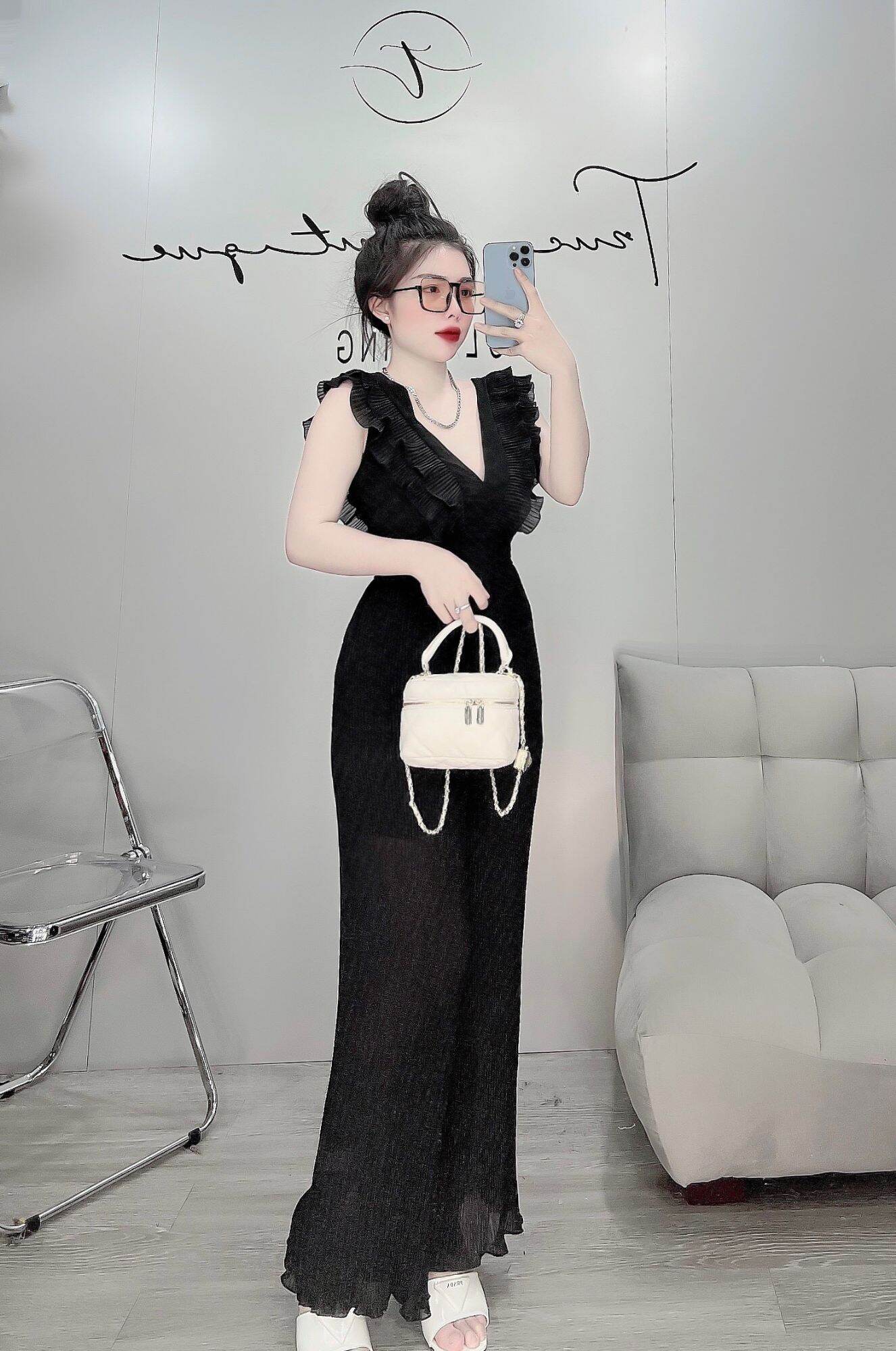 jum dập ly chât vải voan mềm mịn