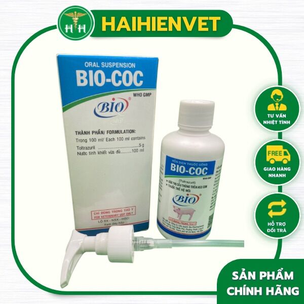 150ml bio coc - cầu trùng heo con, bê, nghé, thỏ