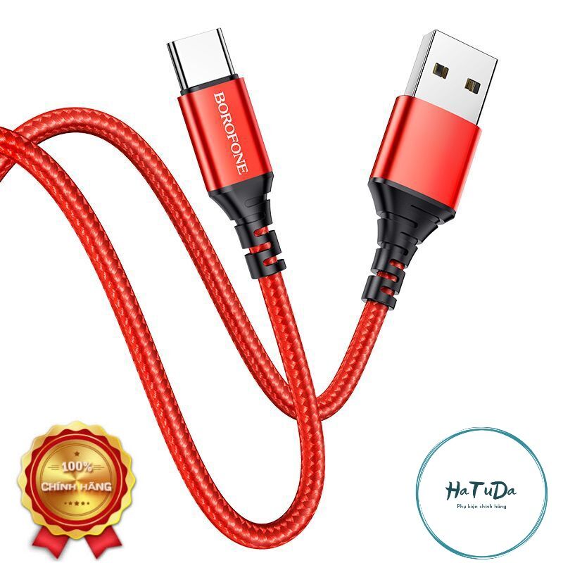 Cáp sạc nhanh borofone Bx54 Type C truyền dữ liệu cho android