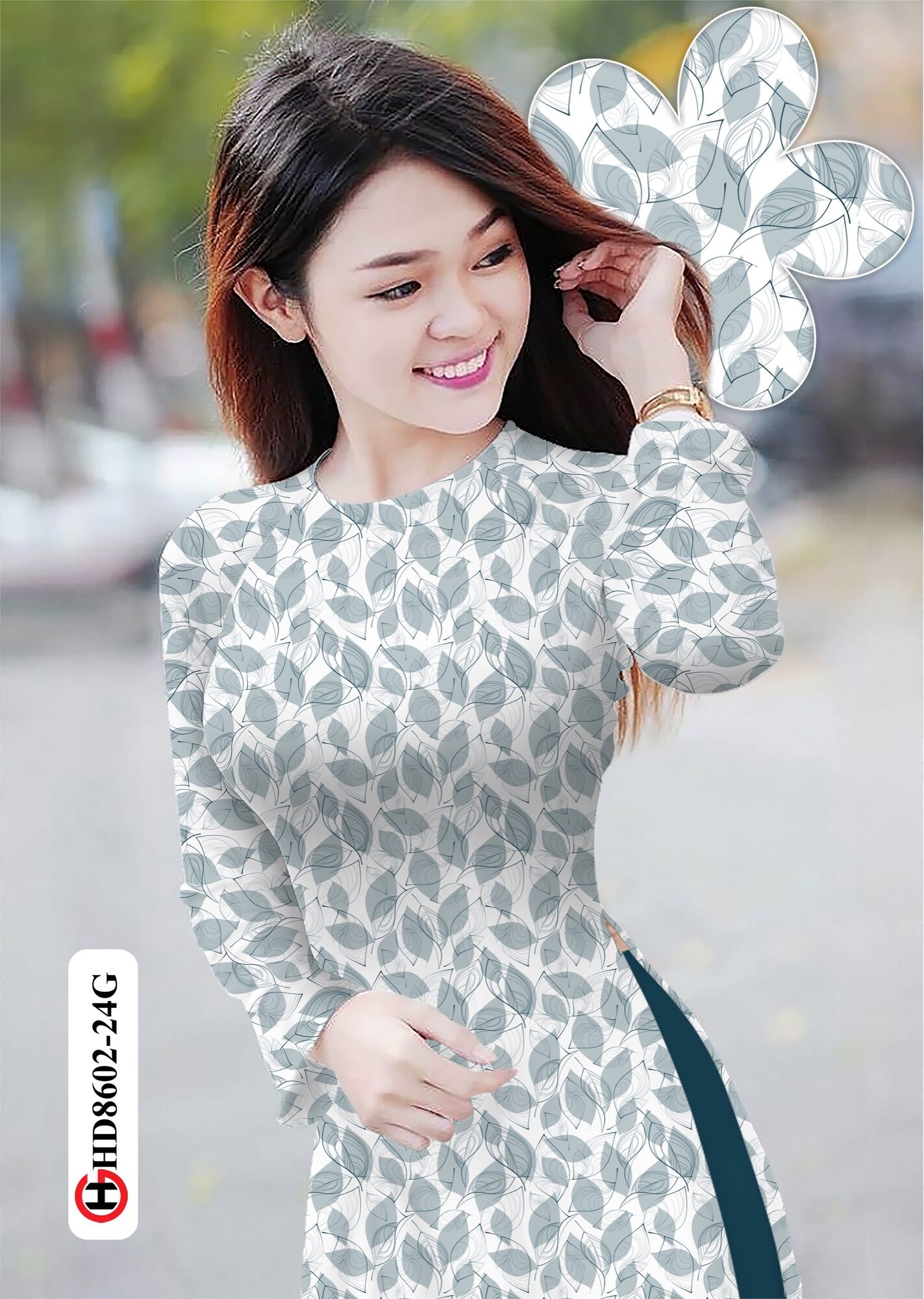 [HCM]Vải áo dài lá