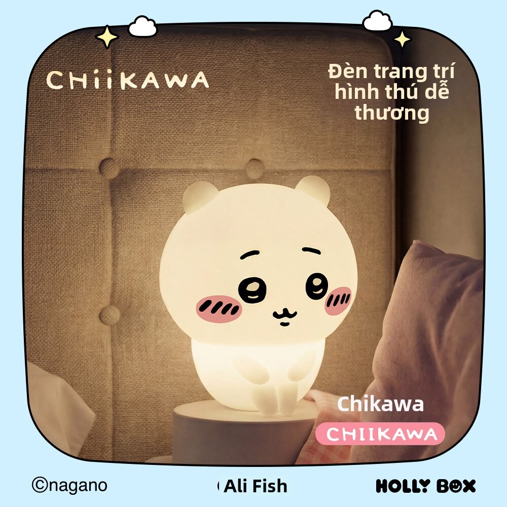 XUNNIAN | Hình Đèn Chiikawa Bật Bằng Cảm Ứng