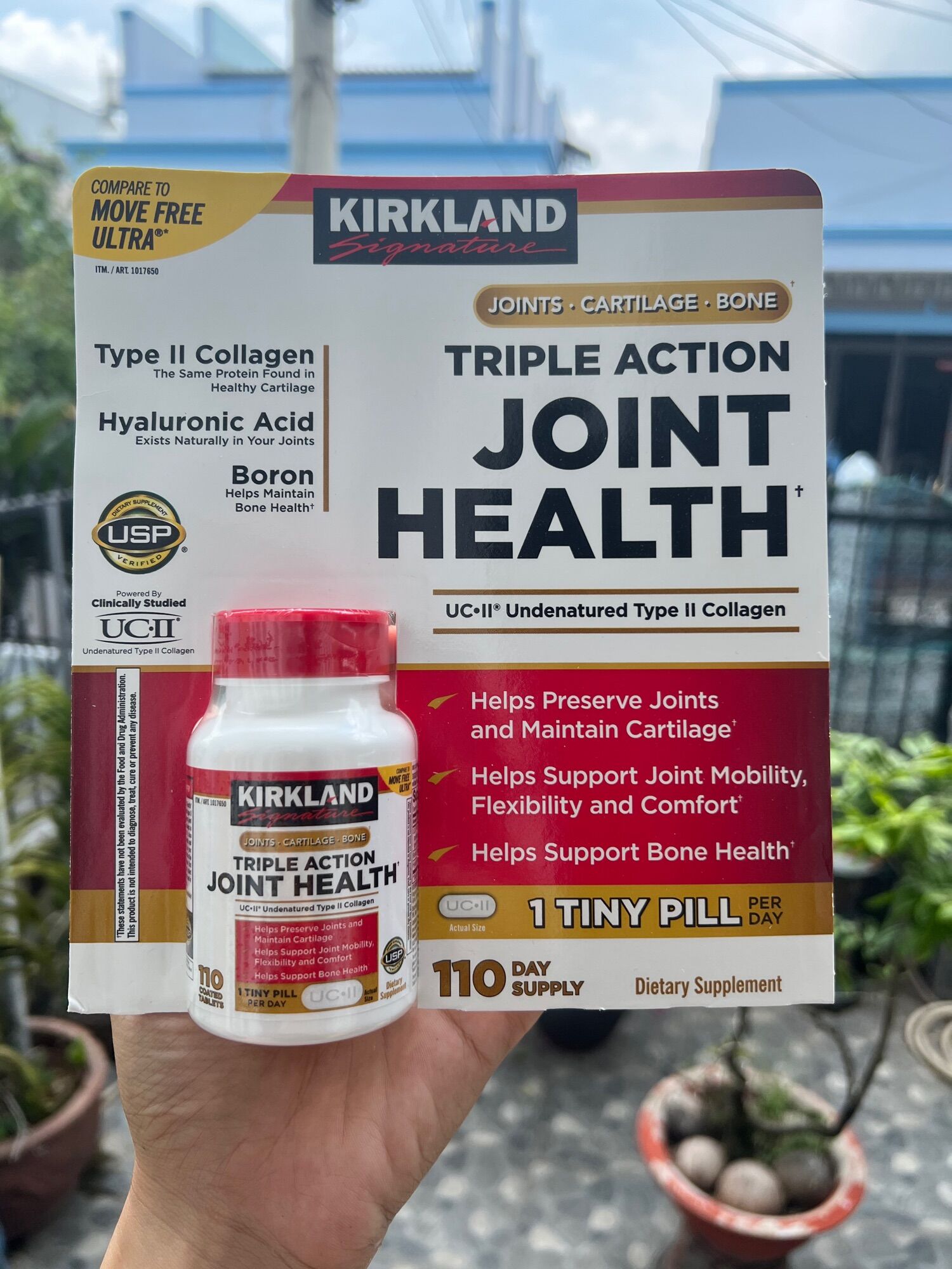 Viên triple action joint health 110 viên m.ỹ. có bill mua hàng. date 11/24