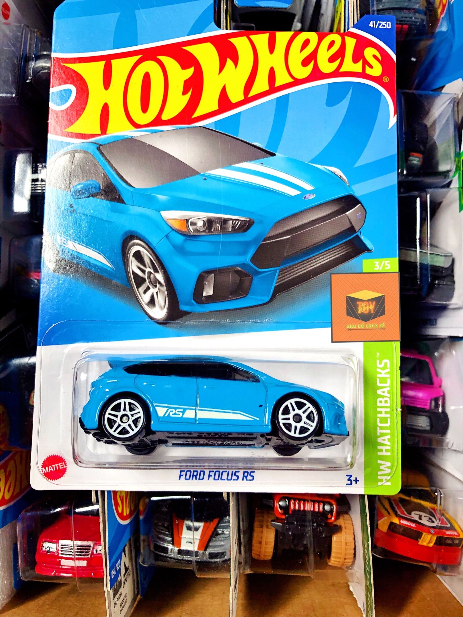Xe mô hình hot wheels tỉ lệ 1:64 "ford focus rs"