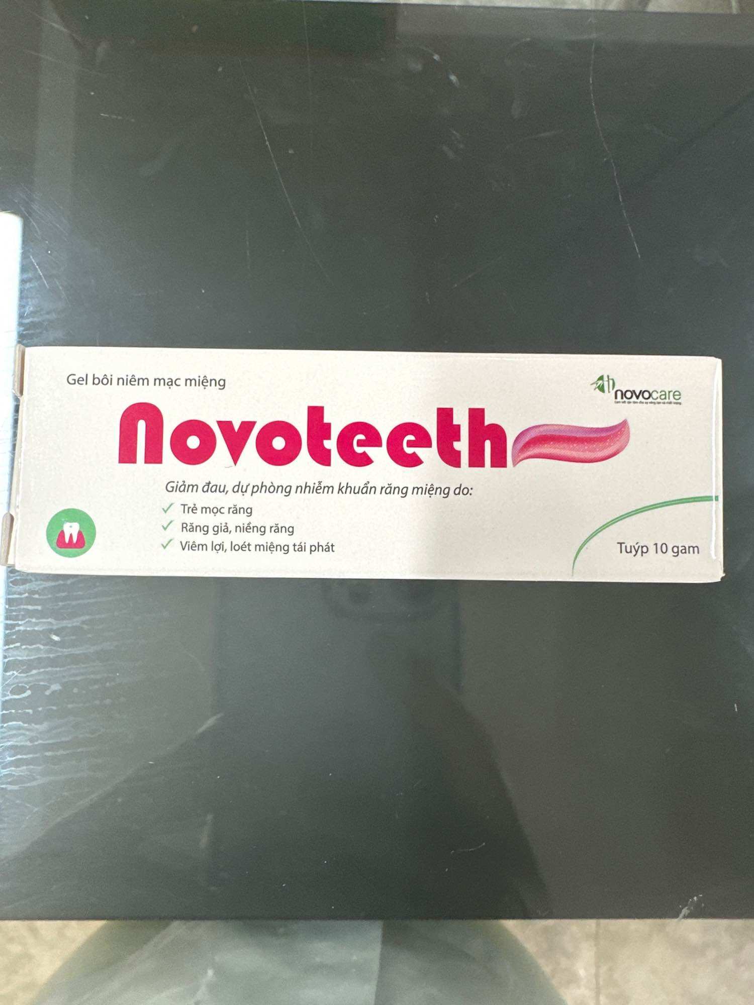 Novoteeth giảm đau, dự phòng nhiễm khuẩn răng miệng cho trẻ mọc răng, viêm lợi