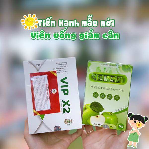  Giảm cân Vip X2 T.Hạnh Xổ Mỡ Siết Eo Giảm Mỡ Bụng An Toàn Hiệu Quả Ngăn Hấp Thụ Chất Béo 