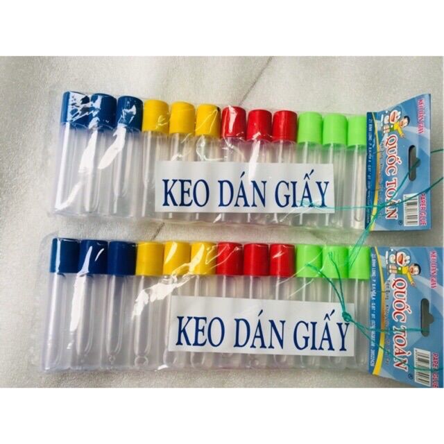 🏵️Lố 12 Chai Hồ Nước Dán Giấy, Quốc Toàn