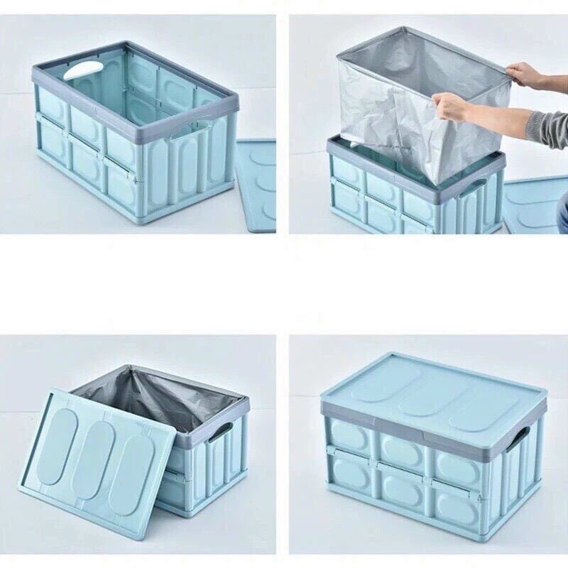 Thùng hộp đựng đồ nhựa gấp gọn cất cốp ô tô