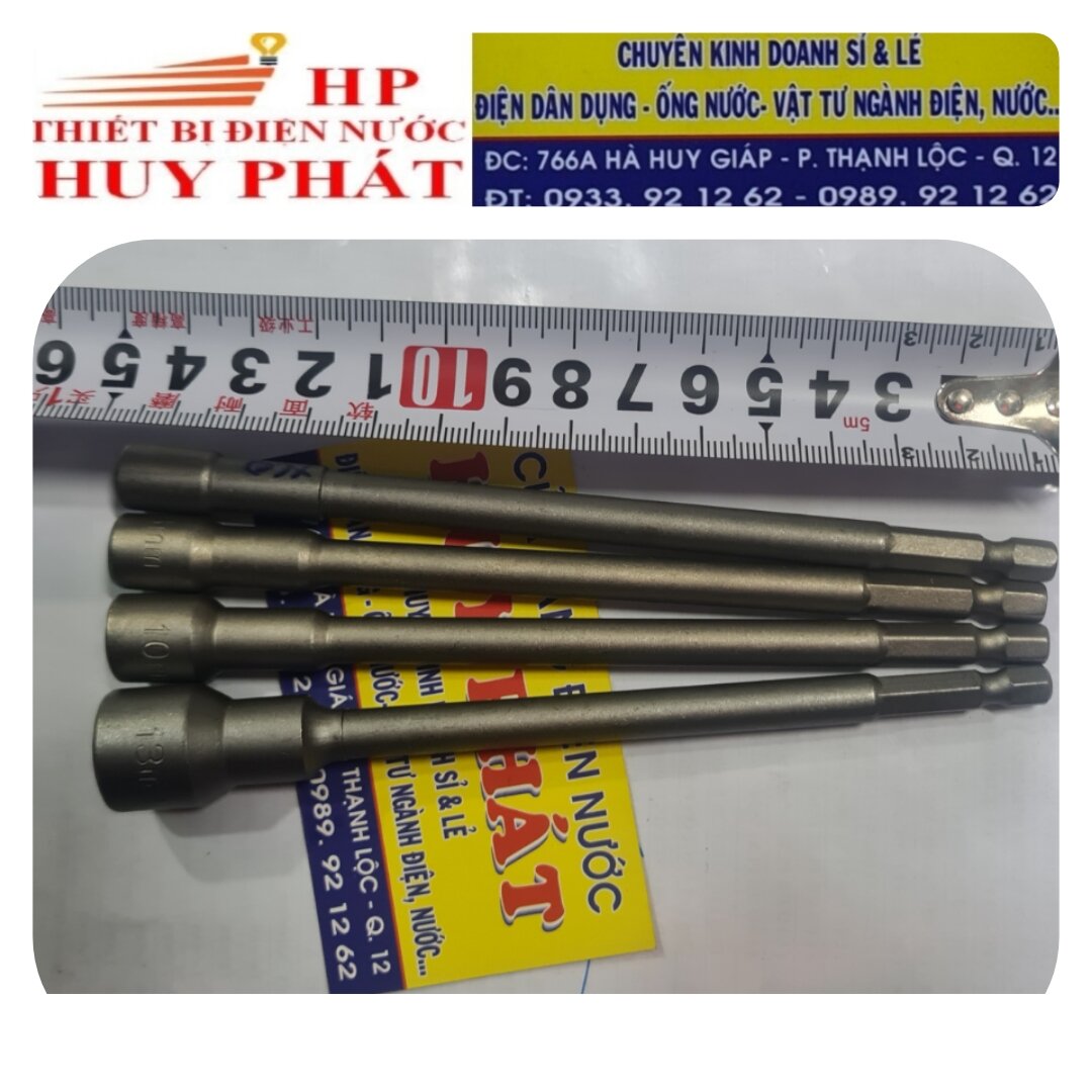 Bộ 3 đầu lục giác bắn bu lông 6mm 8mm 10mm dài 15cm