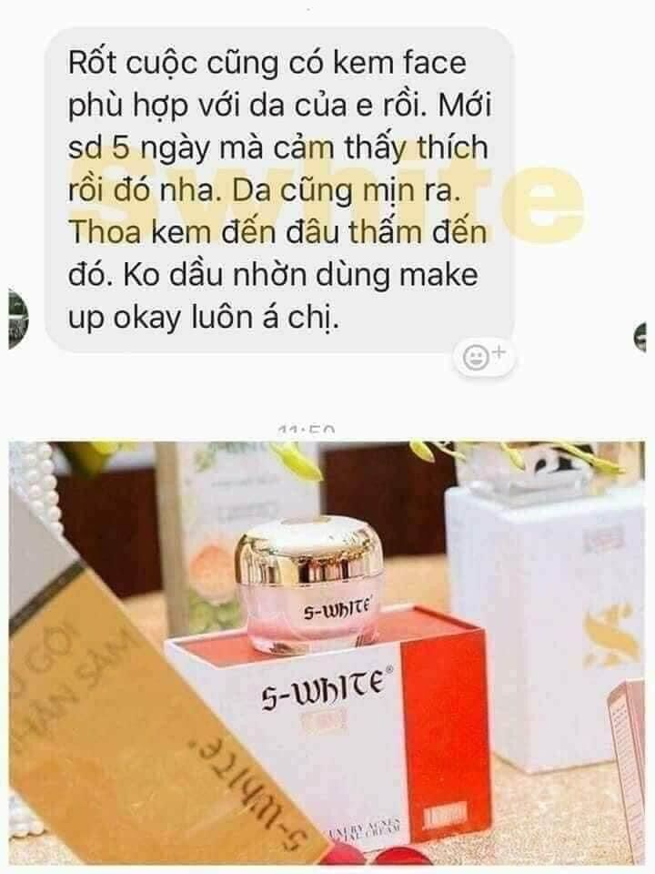 [HCM]Kem mụn cao cấp S-white