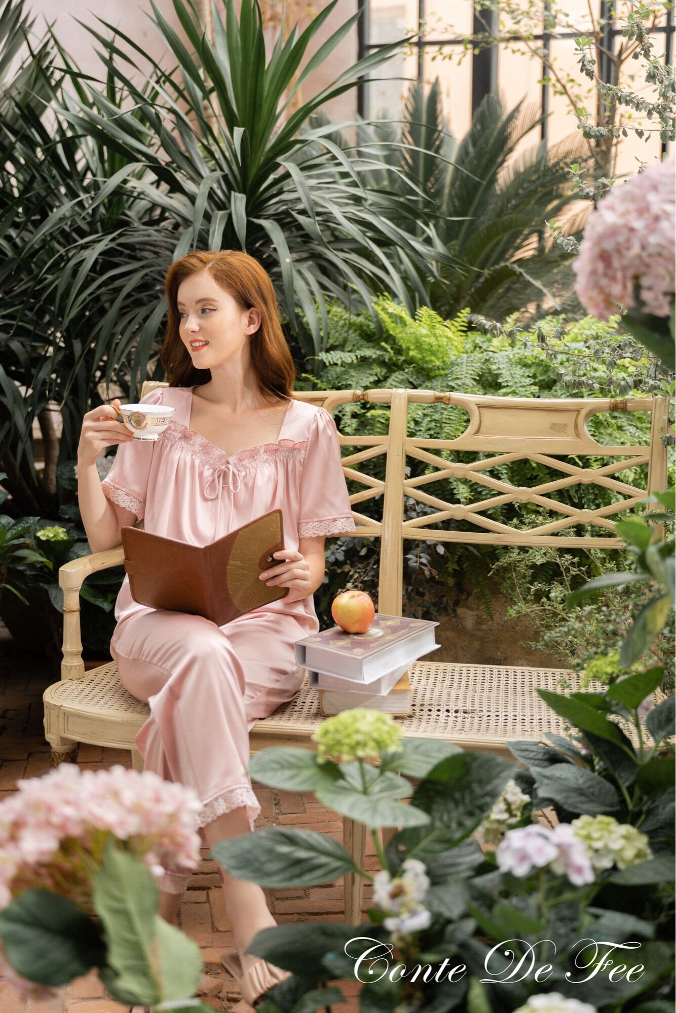 SET PYJAMA CỔ VUÔNG LỤA CAO CẤP, SANG CHẢNH