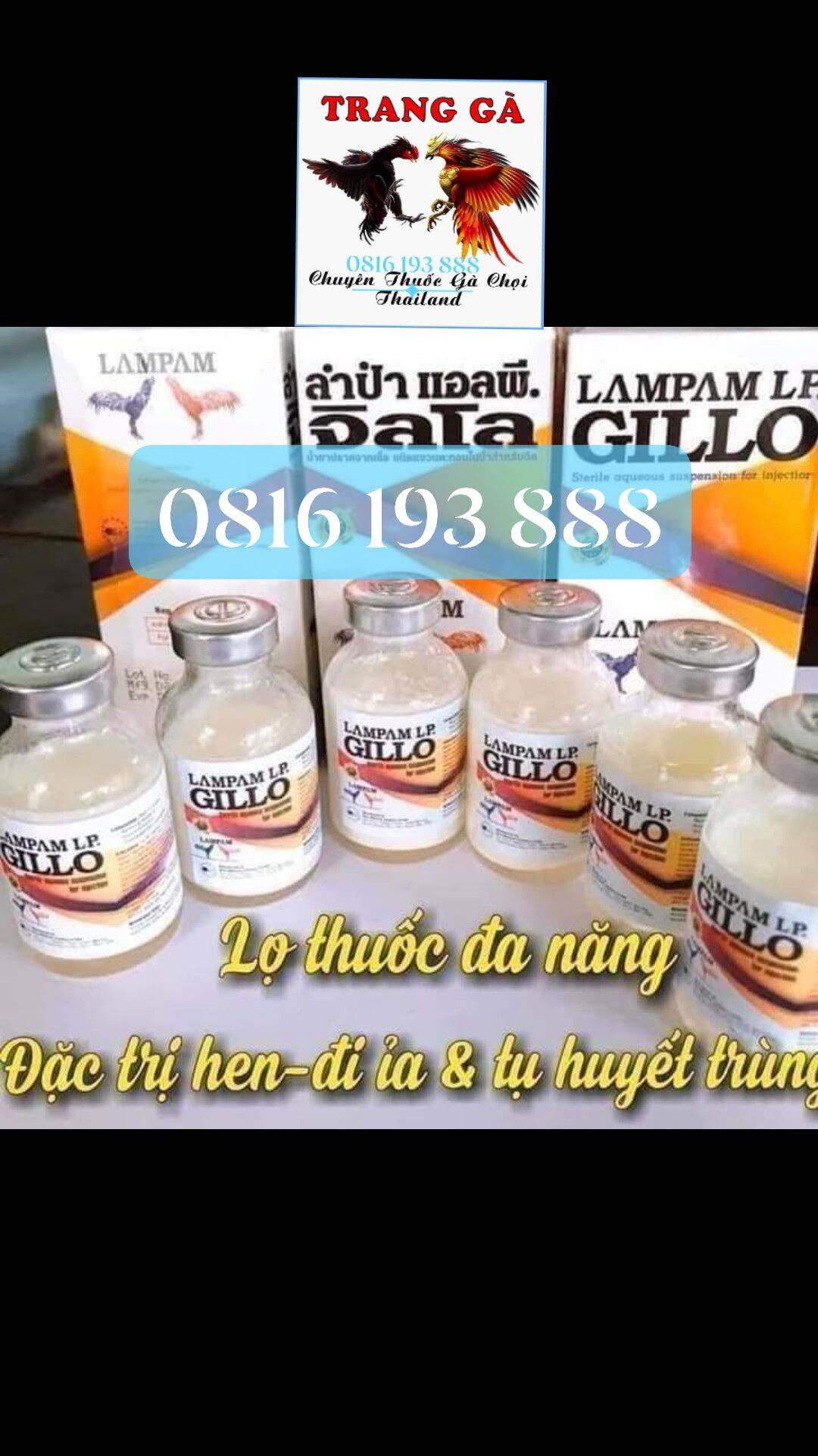 Gilo Bách bệnh cho gà chọi, gà tre