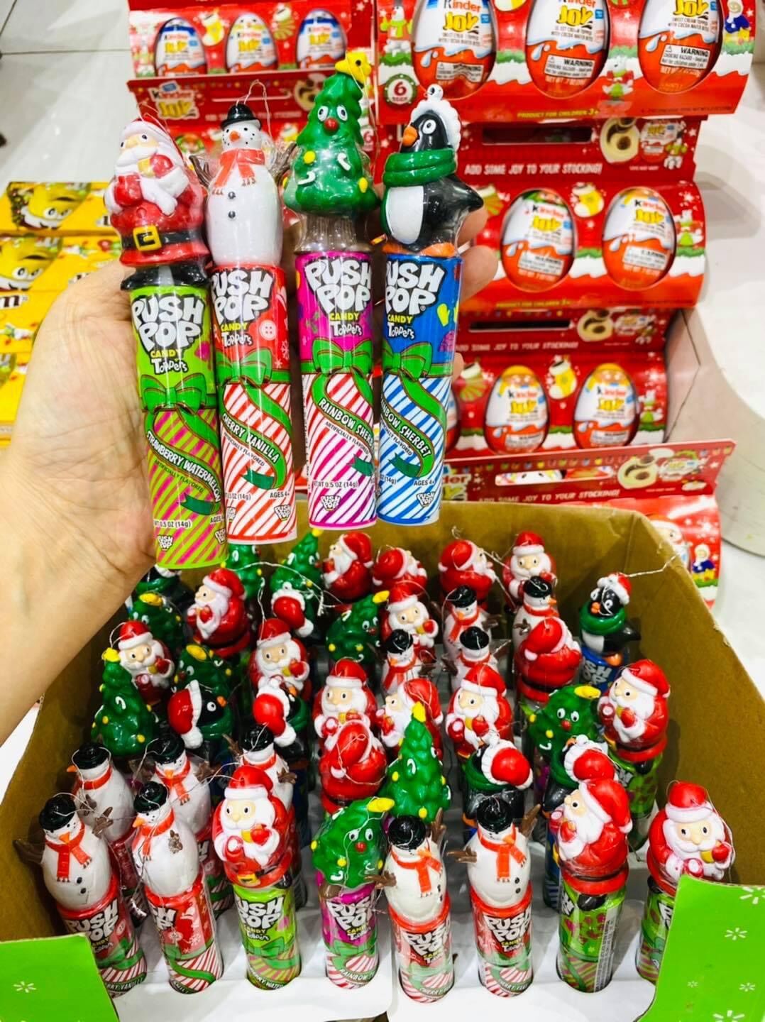 Kẹo son giáng sinh treo cây thông