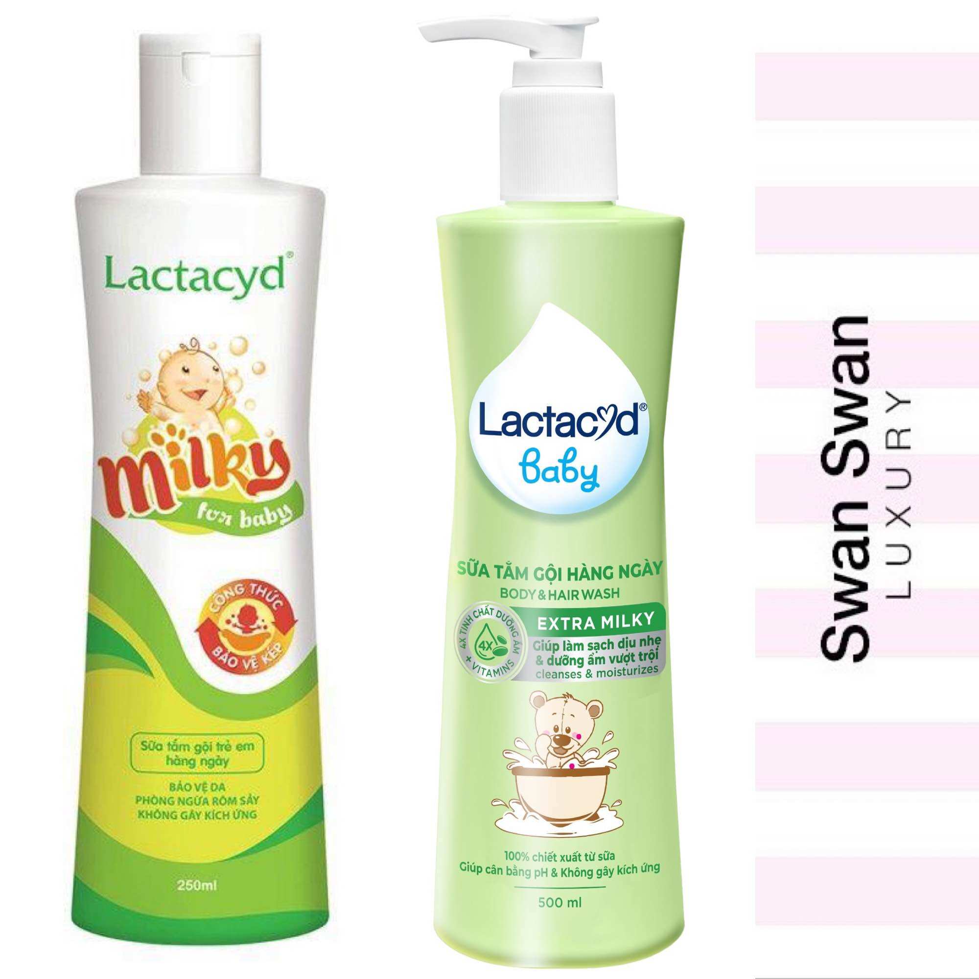 Sữa tắm gội cho bé lactacyd 500ml