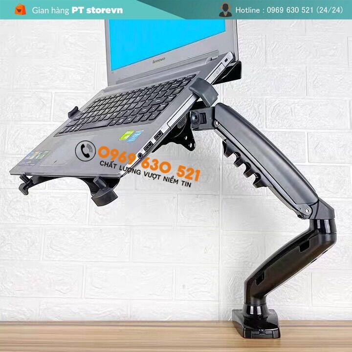 COMBO Giá treo màn hình NB-F80 + Kẹp Laptop 10-15.6INCH