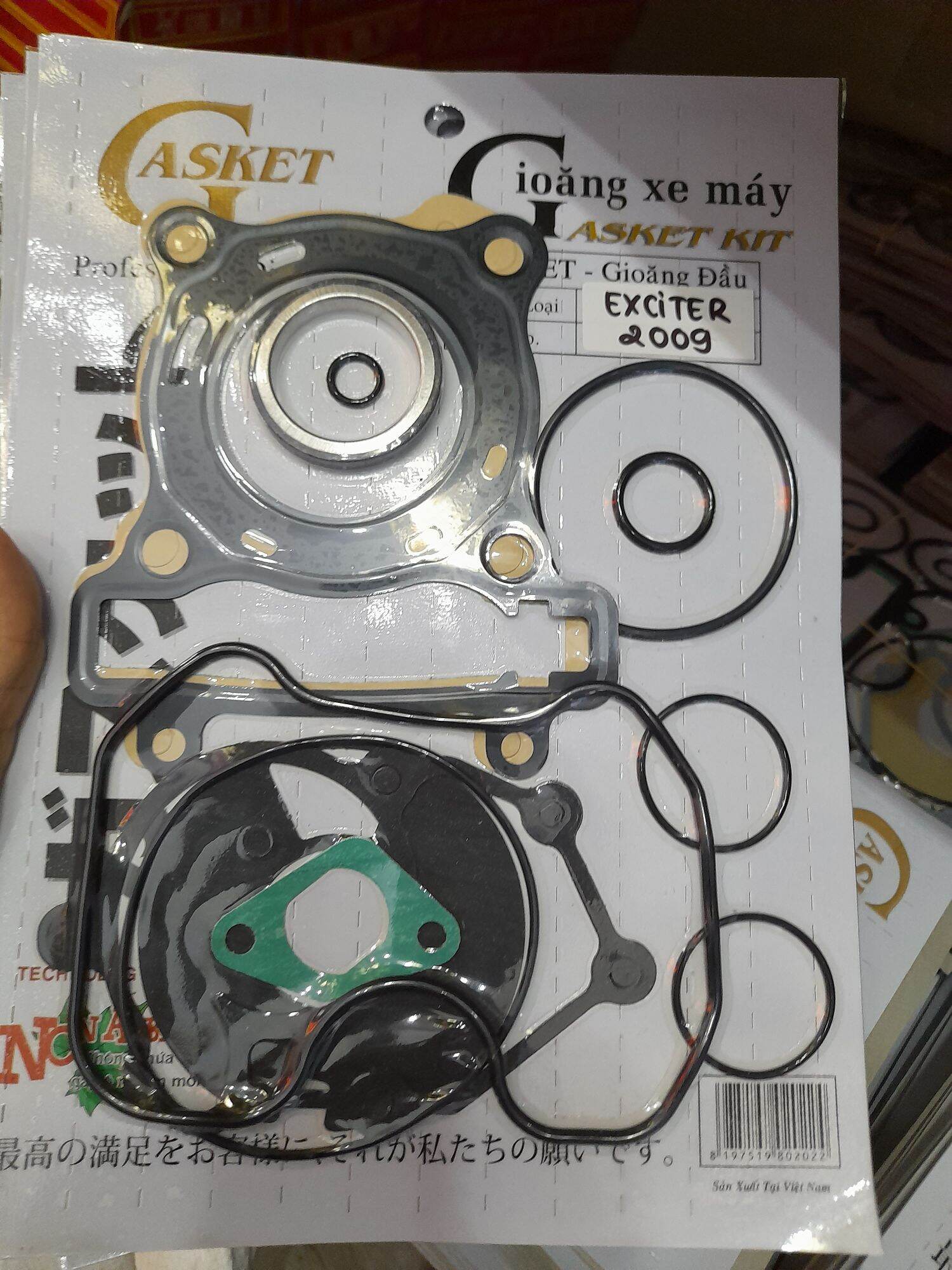 Bộ ron đầu gasket xe exciter 2009, ex 135, ex 150