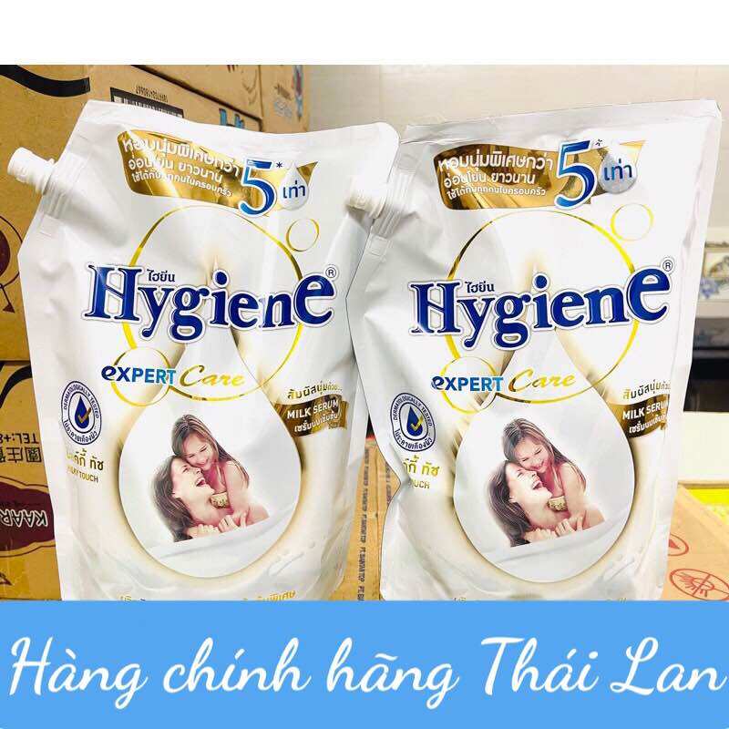 Combo 2 túi nước xả vải hygiene đậm đặc 1300ml thái lan