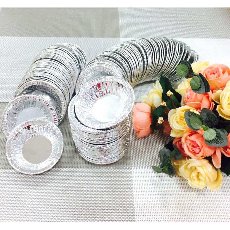 Combo 100 chén giấy bạc mini