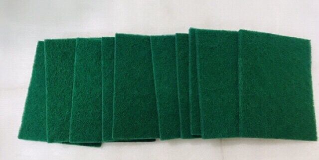 Set 10 miếng cước XANH rửa chén Lớn (13x15cm)