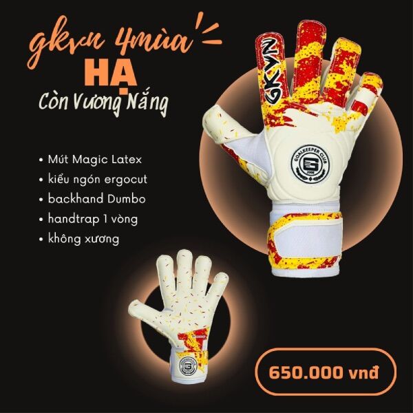 Găng tay thủ môn gkvn 4 mùa - hạ còn vương nắng