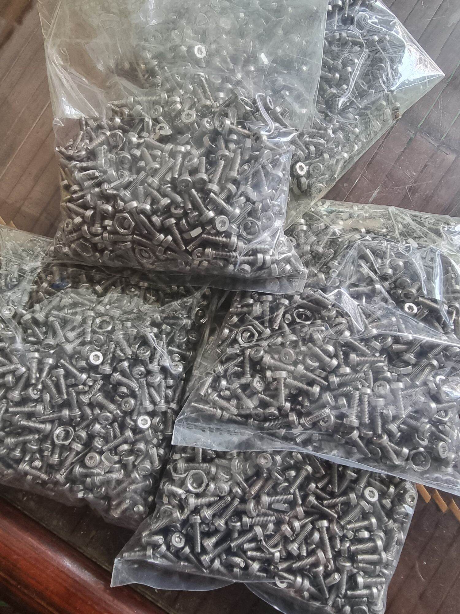 Túi 500 vít hoa thị m3x10mm inox 304