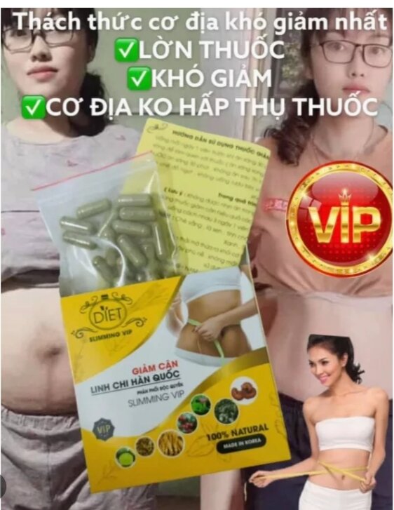 Giảm cân Linh Chi Hàn quốc giảm cấp tốc từ