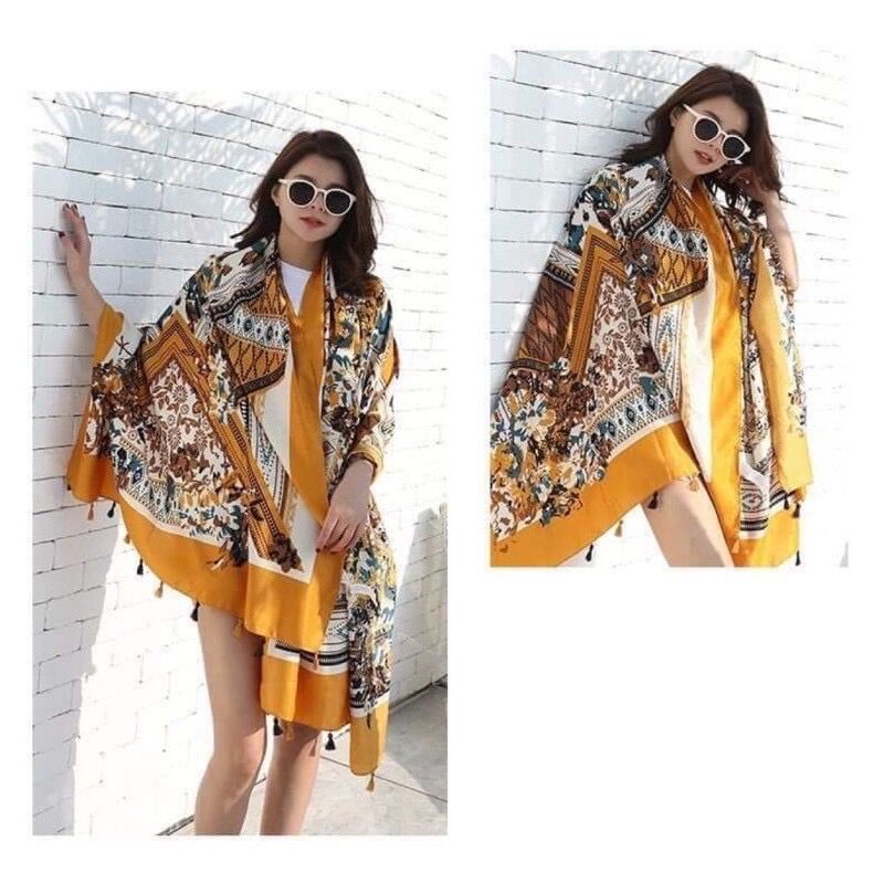 Khăn đi biển hoạ tiết thổ cẩm