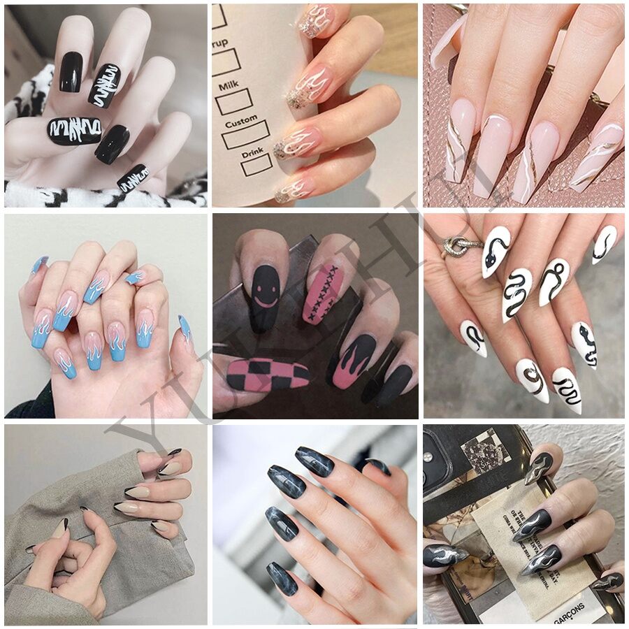 NAIL BOX set 24 móng kèm keo dán