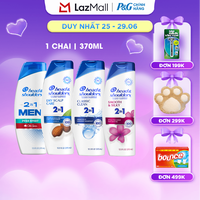 Dầu Gội Xả HEAD & SHOULDERS Nhập Khẩu Mỹ Sạch Gàu 2IN1 Hương Dry Scalp Care/ Pure Sport/ Smooth & Silky/ Classic Clean Chai 370ML