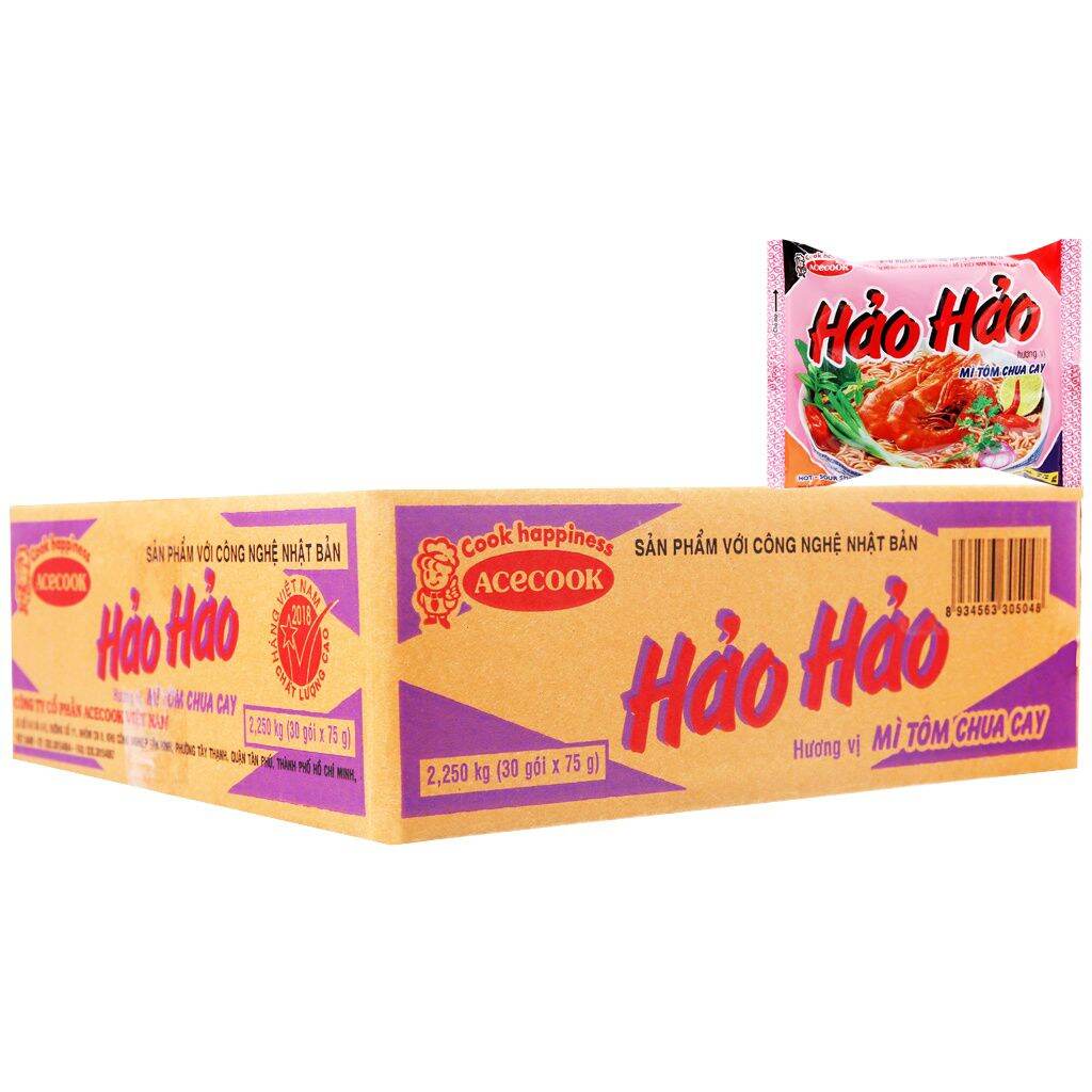 Mì tôm hảo hảo thùng 30 gói