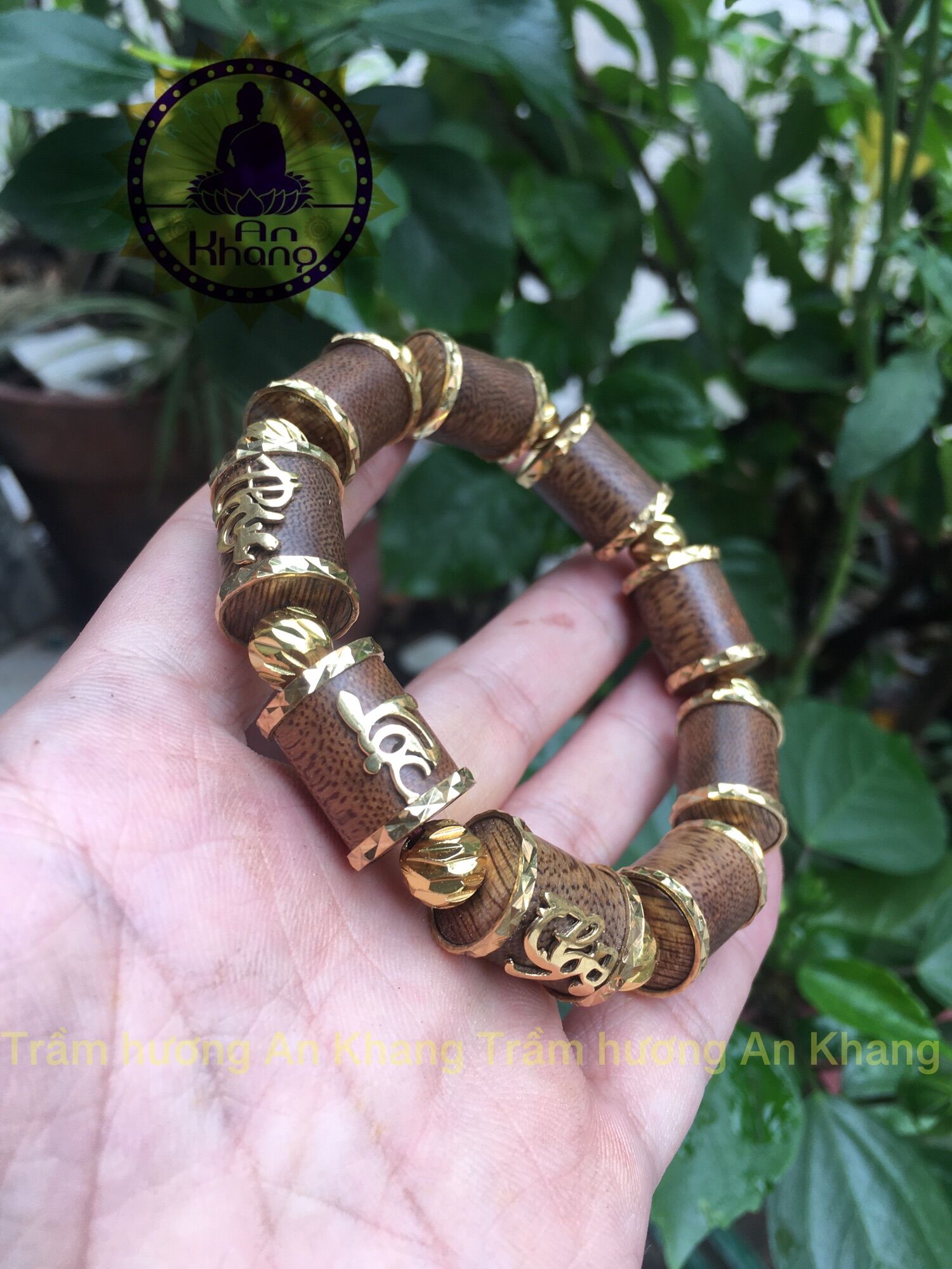 Vòng tay phúc Lộc thọ bi vàng