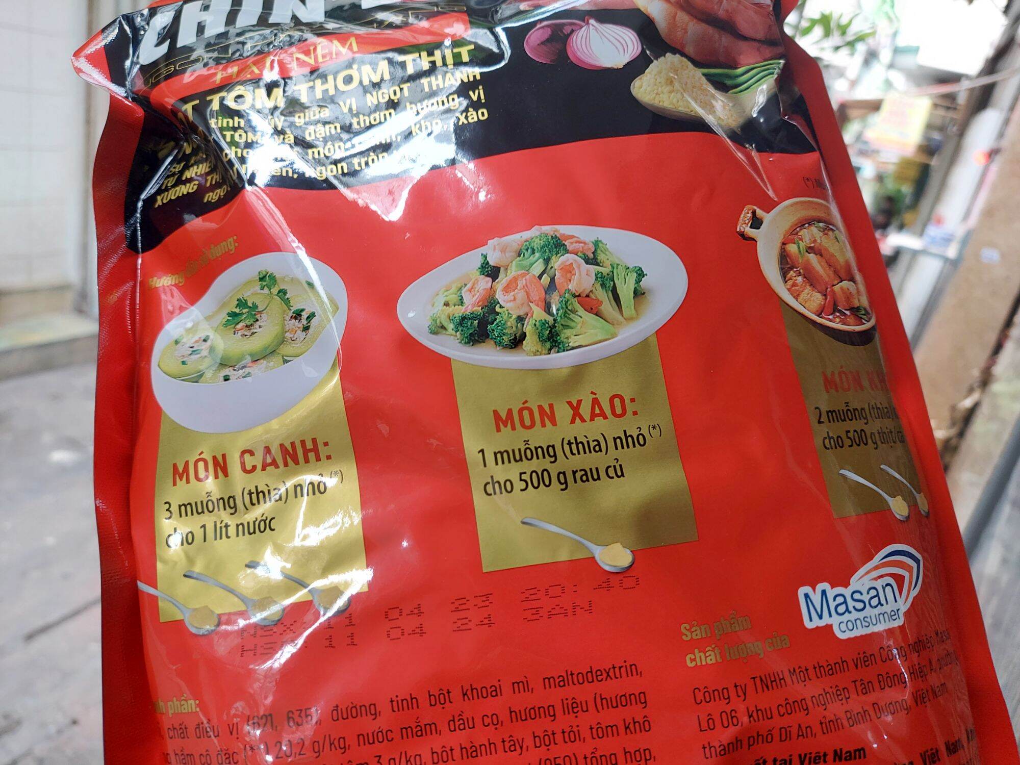 Hạt nêm chinsu tôm thịt 1,8kg