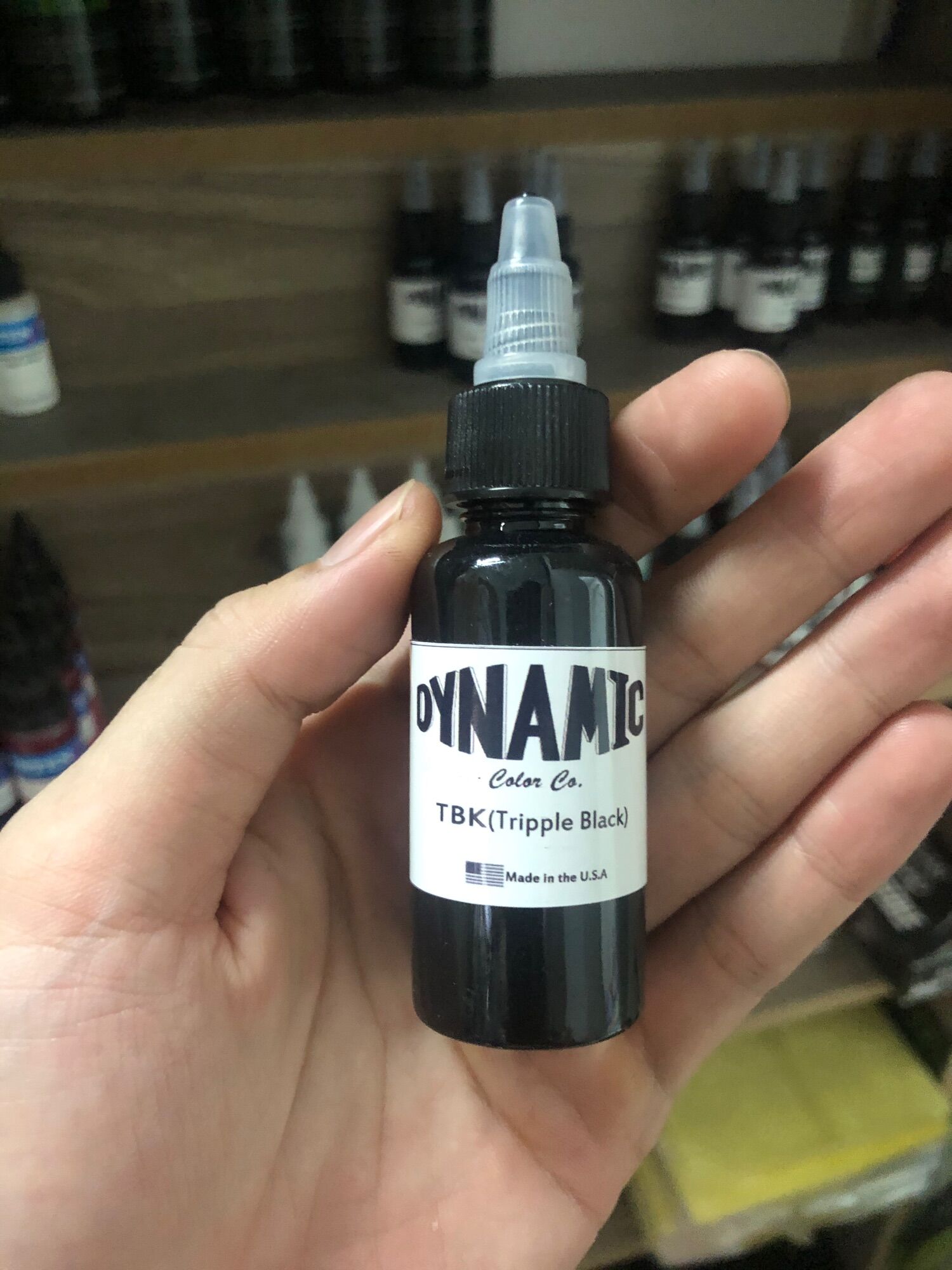 Mực xăm dynamic TBK siêu đen 1oz chai chiết