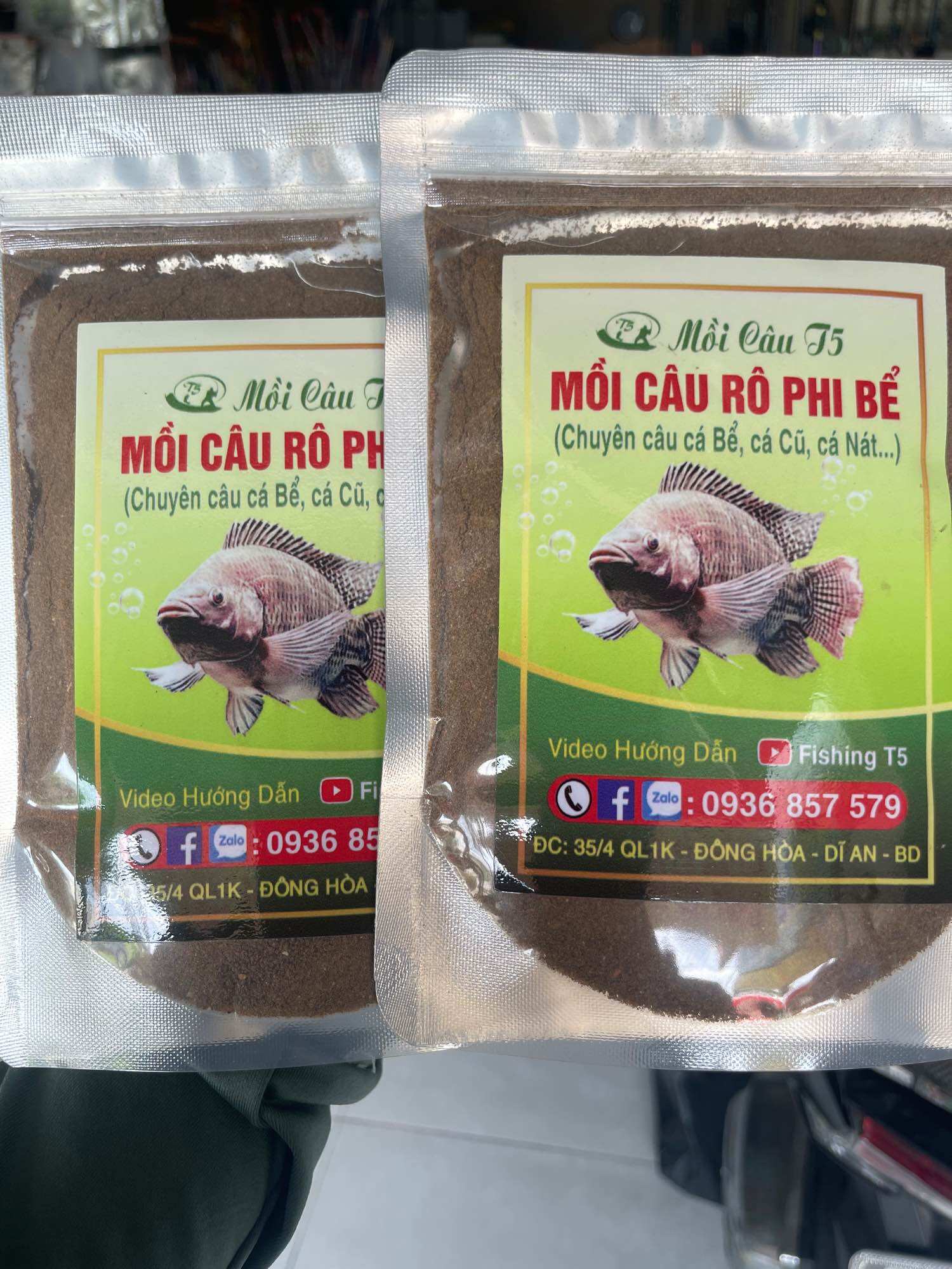 Combo 2 gói mồi cám câu cá Rô Phi Bể