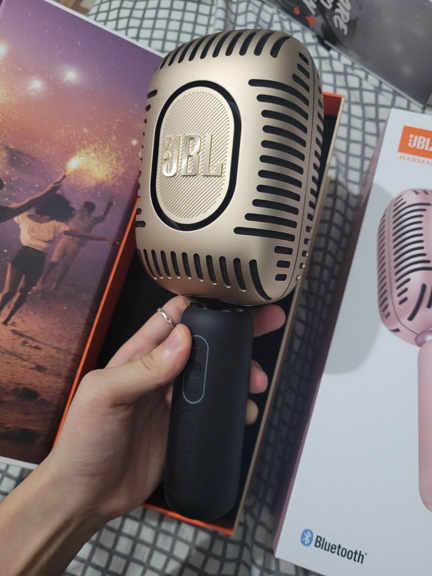 Mic hát karaoke Bluetooth JBL KMC650