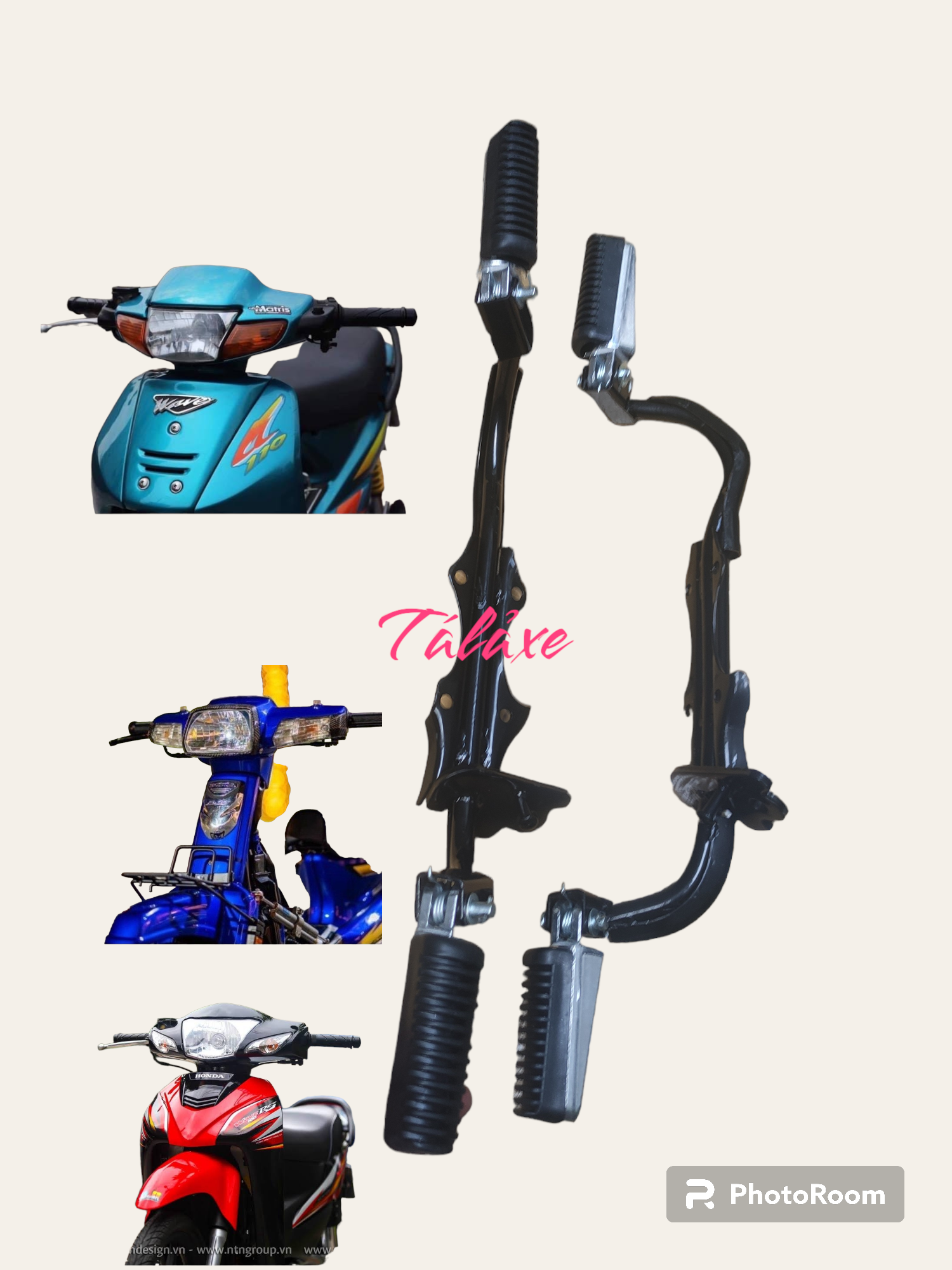 Gác máy xếp,gác chân gập gù,gác chân kiểu exciter 150 gắn xe dream,wave