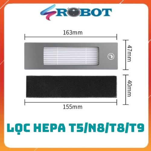 LỌC Robot Quét Bụi Cho Ecovacs Deebot Ozmo 920 / T5 HERO / T5MAX/ T8AIVI / T8 MAX/ T8 POWER Phụ Kiện Máy Hút Bụi Thay Thế Bộ Lọc HEPA