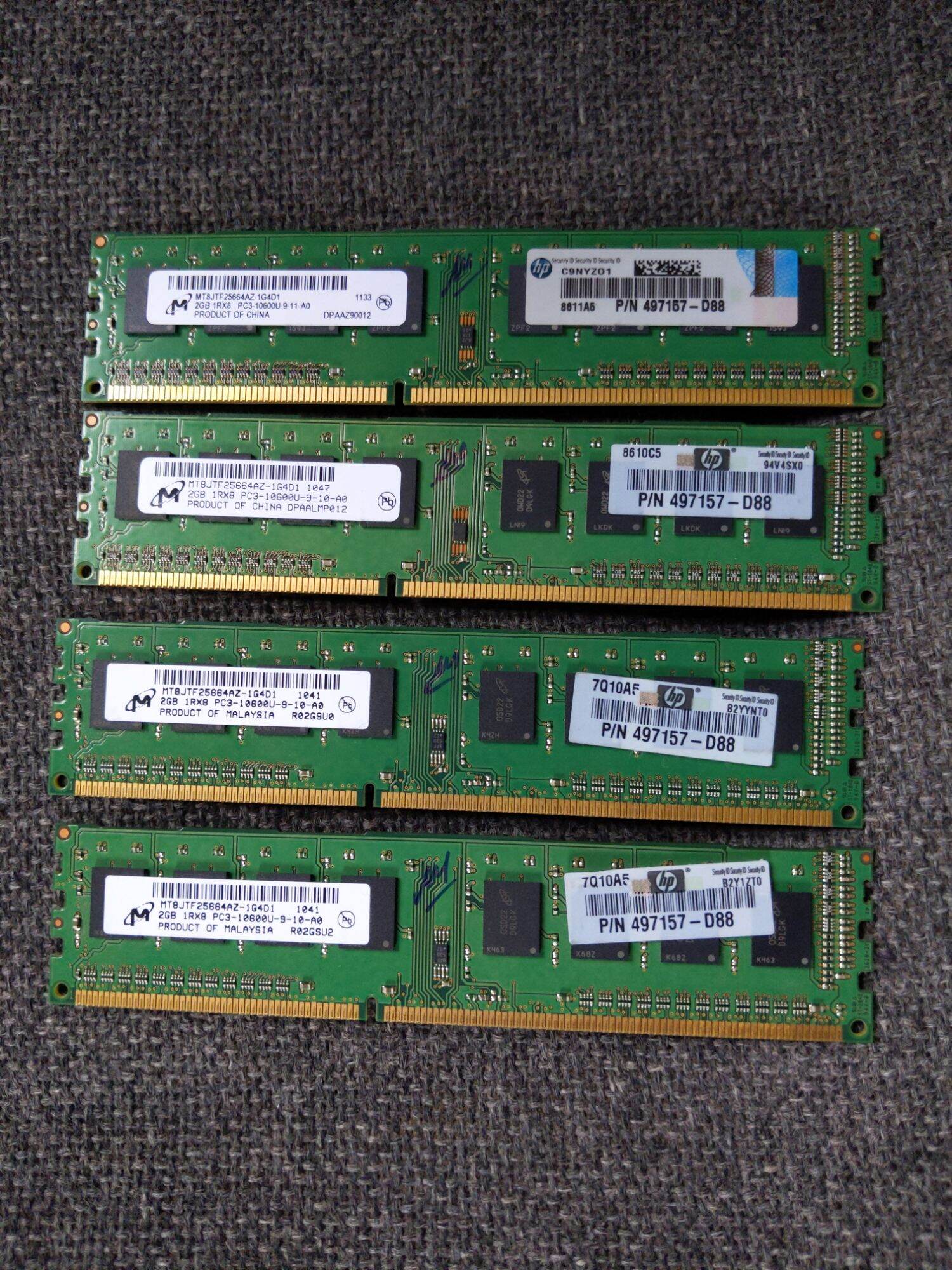 ram ddr 3 2gb các loại