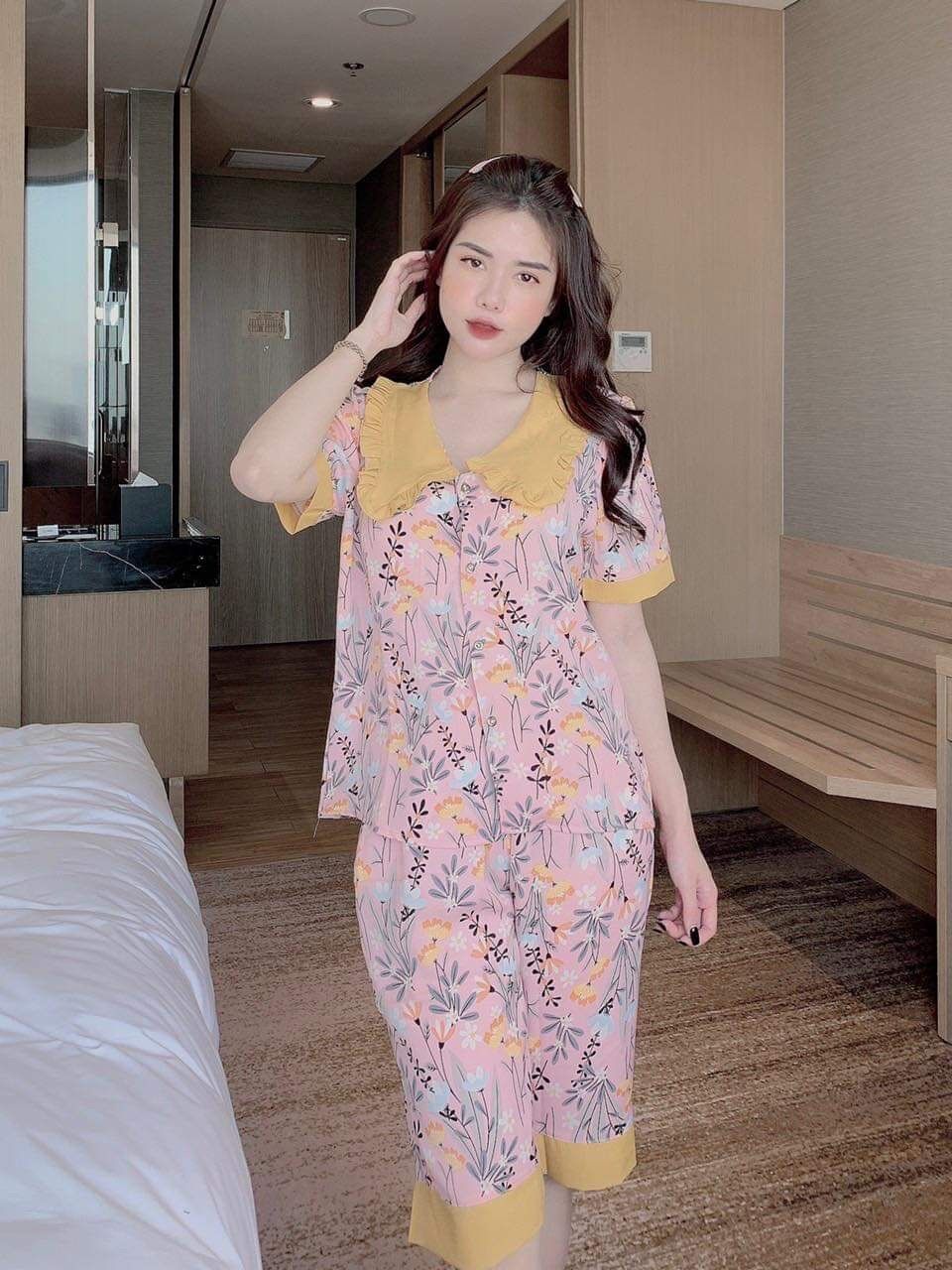Bộ Mặc Nhà AKA Lụa Mango Lửng Loại 1 40-62kg