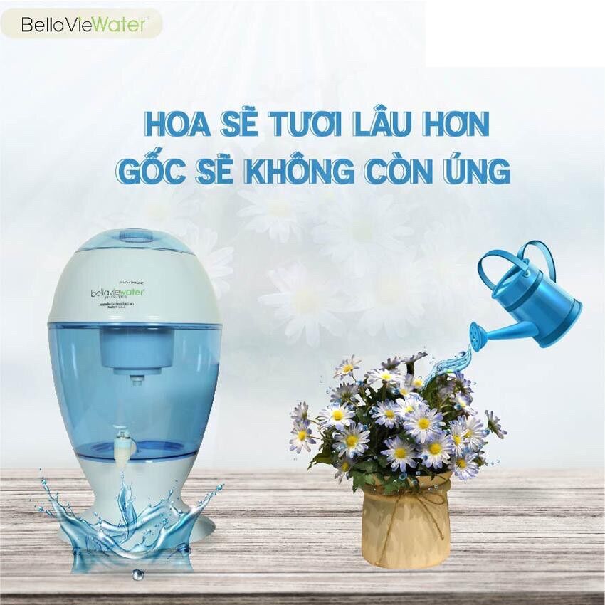 Bình lọc nước Ion kiềm Bellaviewater 20L(Egg)