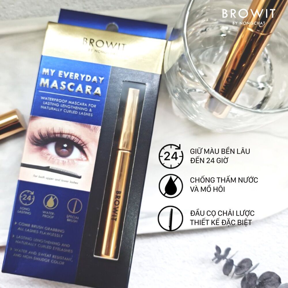 Mascara siêu dài và cong mi browit by nong chat thái lan