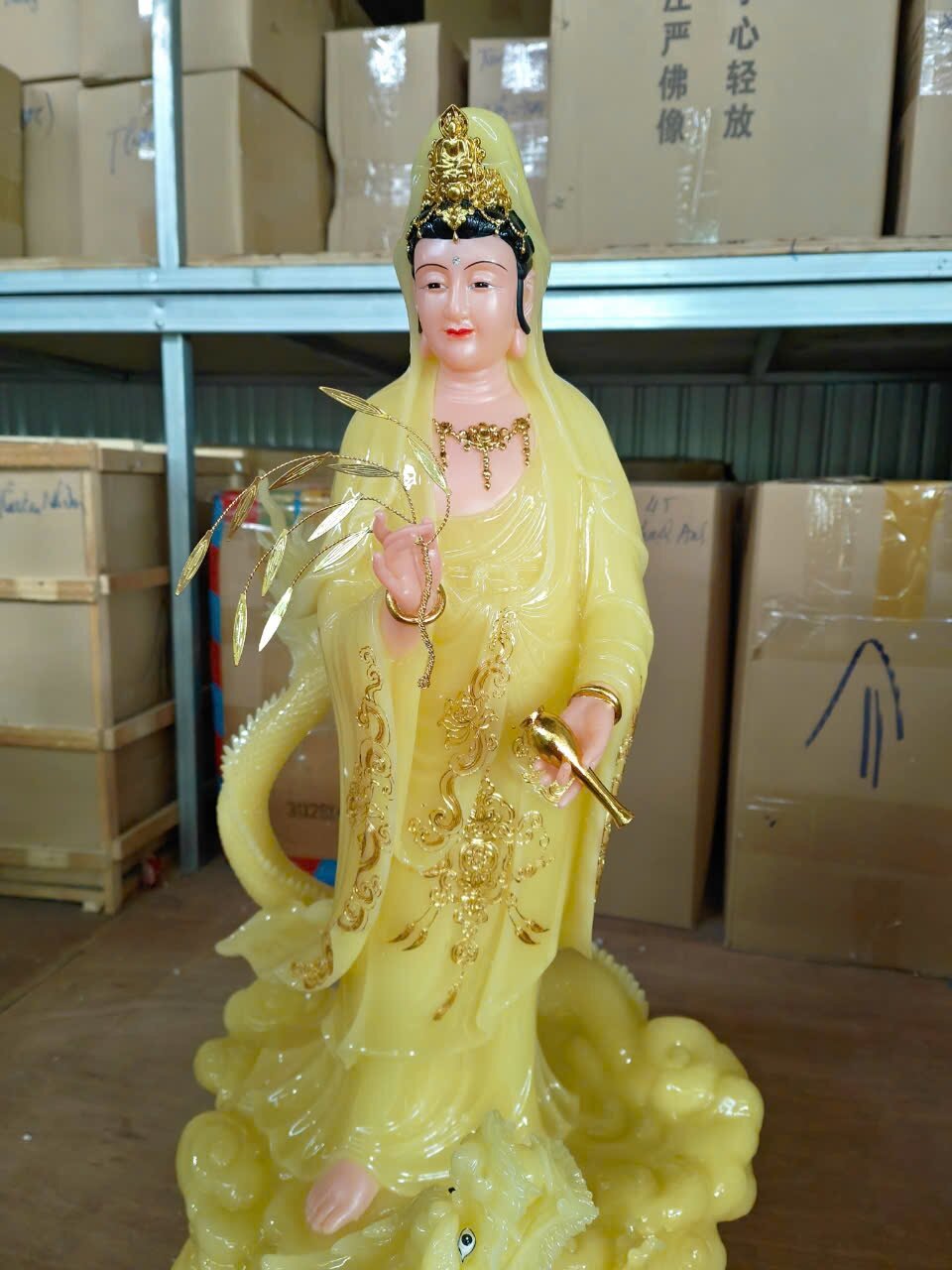 Tượng Quan Âm Nam Hải cao 70cm